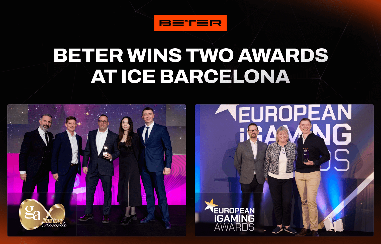 BETER wins two prestigious awards at ICE Barcelona