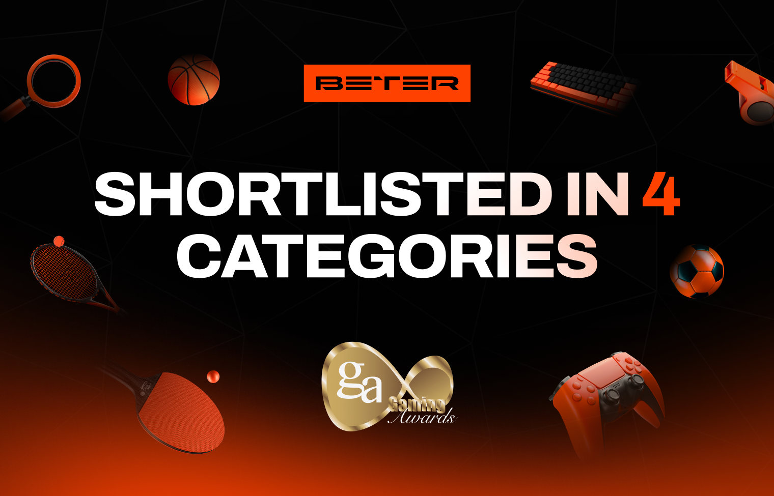 BETER has been shortlisted at the 2026 International Gaming Awards!