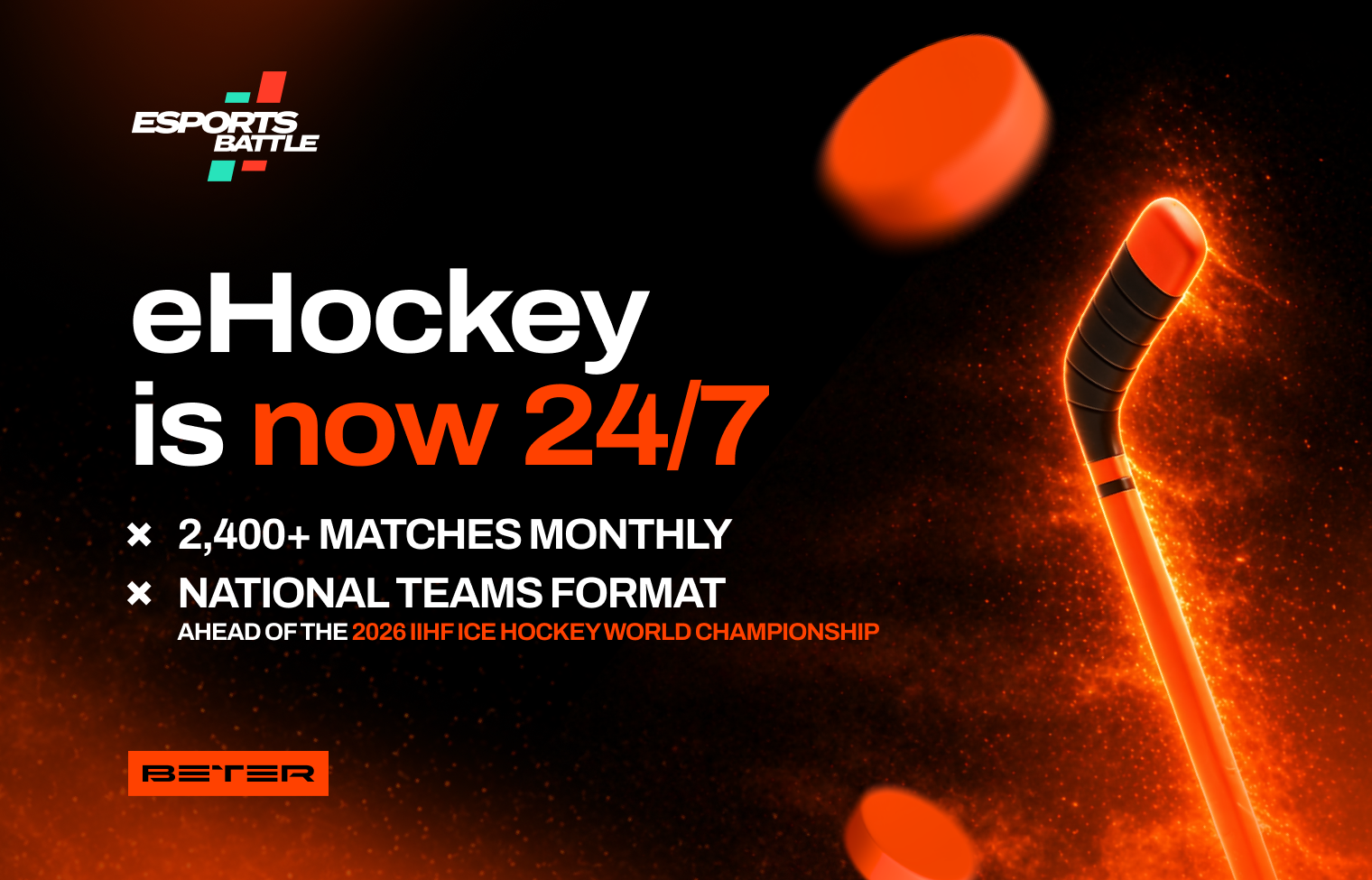 ESportsBattle eHockey is now 24/7 with a new National Teams format ahead of the 2026 IIHF Ice Hockey World Championship
